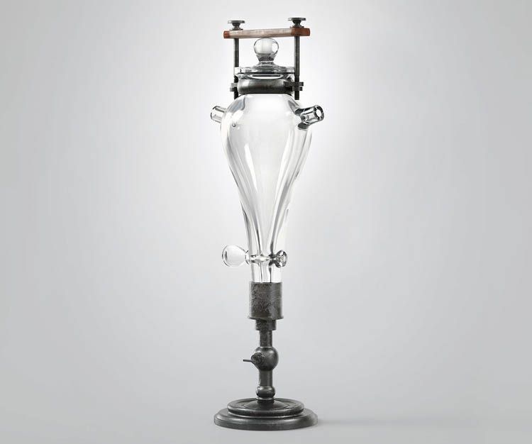 оϱըװ(Cavendish's Eudiometer for Determining the Composition of Water)