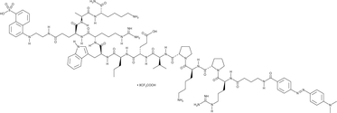 Dabcyl-GABA-RPKPVE-Nva-WR-Glu(EDANS)-AK-NH2(trifluoroacetate salt)ͼƬ