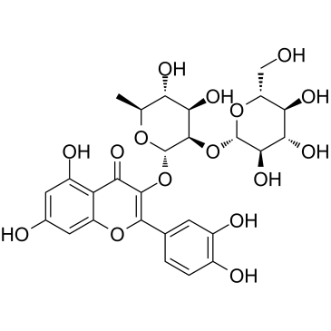 Quercetin-3-O-D-glucosyl]-(1-2)-L-rhamnosideͼƬ