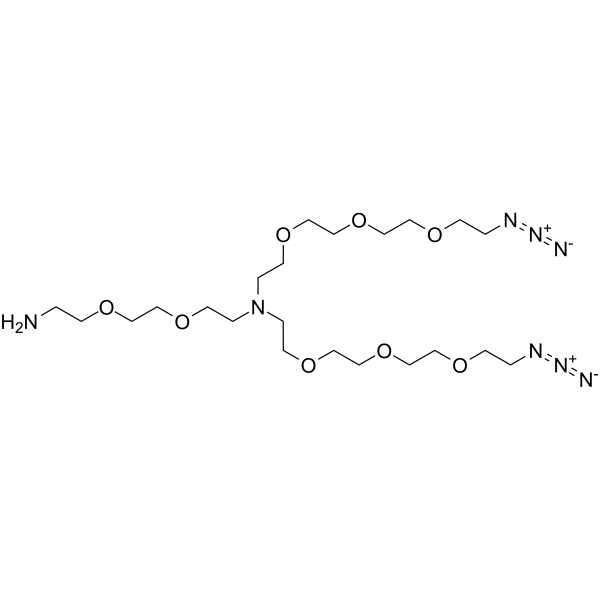 N-(Amino-PEG2)-N-bis(PEG3-azide)ͼƬ