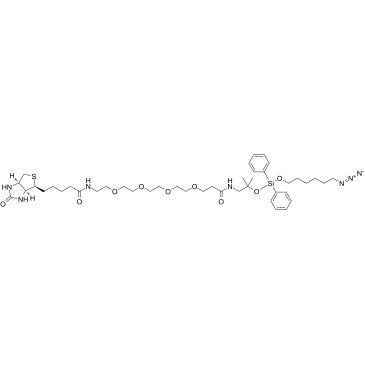 Biotin-PEG4-amino-t-Bu-DADPS-C6-azideͼƬ