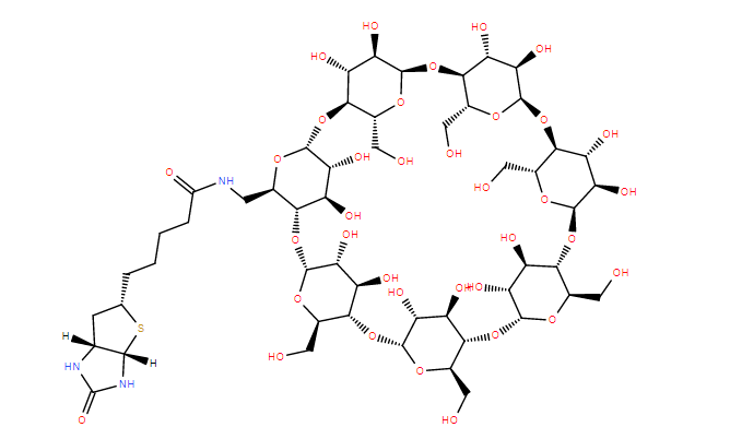 B-CD,mono-6-biotin-amino-6-deoxy--cyclodextrin,-,-6---6---,---,BCD,Bio--CDͼƬ