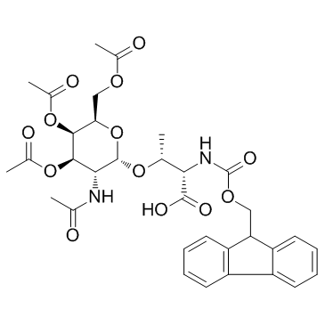 Fmoc-Thr[GalNAc(Ac)3-α-D]-OH(Fmoc-Thr(AcAcNH-α-Gal)-OH)图片