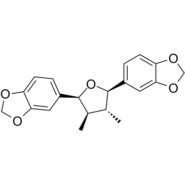 rel-(8R,8'R)-Dimethyl-(7S,7'R)-bis(3,4-methylenedioxyphenyl)tetrahydro-furan图片