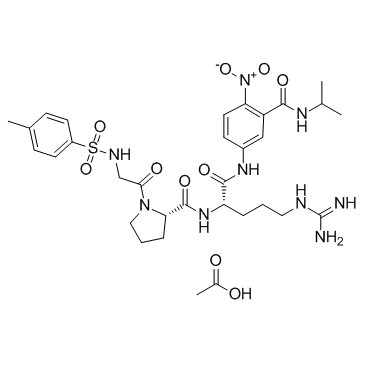 Tos-Gly-Pro-Arg-ANBA-IPA acetate(tos-GPR-ANBA-IPA acetate)ͼƬ