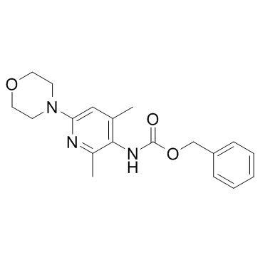 Carbamic acid,N-[2,4-dimethyl-6-(4-morpholinyl)-3-pyridinyl]-,phenylmethyl esterͼƬ