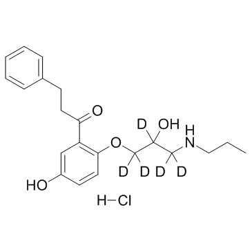 5-Hydroxy Propafenone D5 Hydrochloride(GPV-129 D5 Hydrochloride)ͼƬ