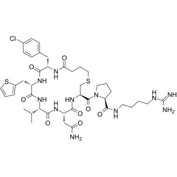 c(Bua-Cpa-Thi-Val-Asn-Cys)-Pro-d-Arg-NEt2ͼƬ