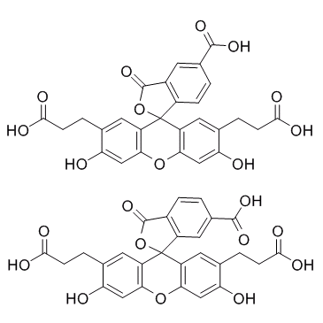 BCECF(2',7'-Bis(2-carboxyethyl)-5(6)-carboxyfluorescein)ͼƬ