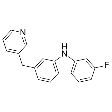 Carbazole derivative 1(2-Fluoro-7-[(3-pyridinyl)methyl]-9H-carbazole)ͼƬ