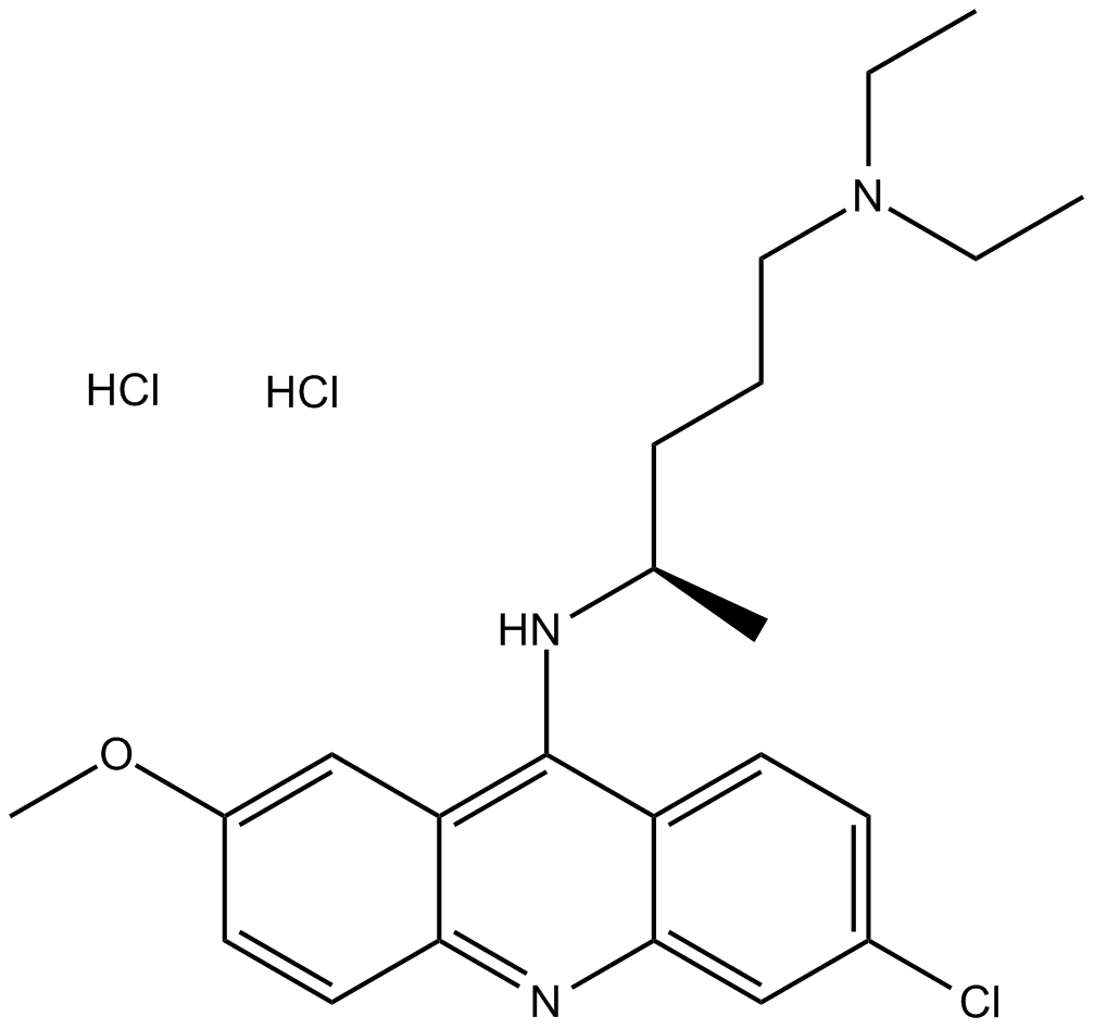 Quinacrine dihydrochloride(Mepacrine dihydrochloride)ͼƬ