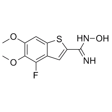 Benzo[b]thiophene-2-carboximidamide,4-fluoro-N-hydroxy-5,6-dimethoxy-图片