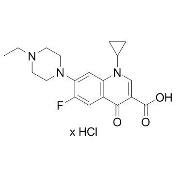 Enrofloxacin hydrochloride(BAY-Vp2674 hydrochloride)ͼƬ