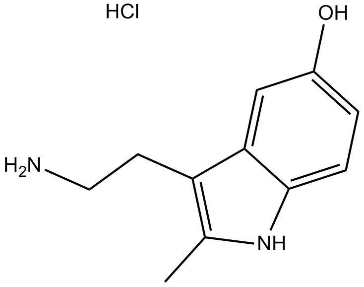 2-Methyl-5-hydroxytryptamine hydrochloride图片