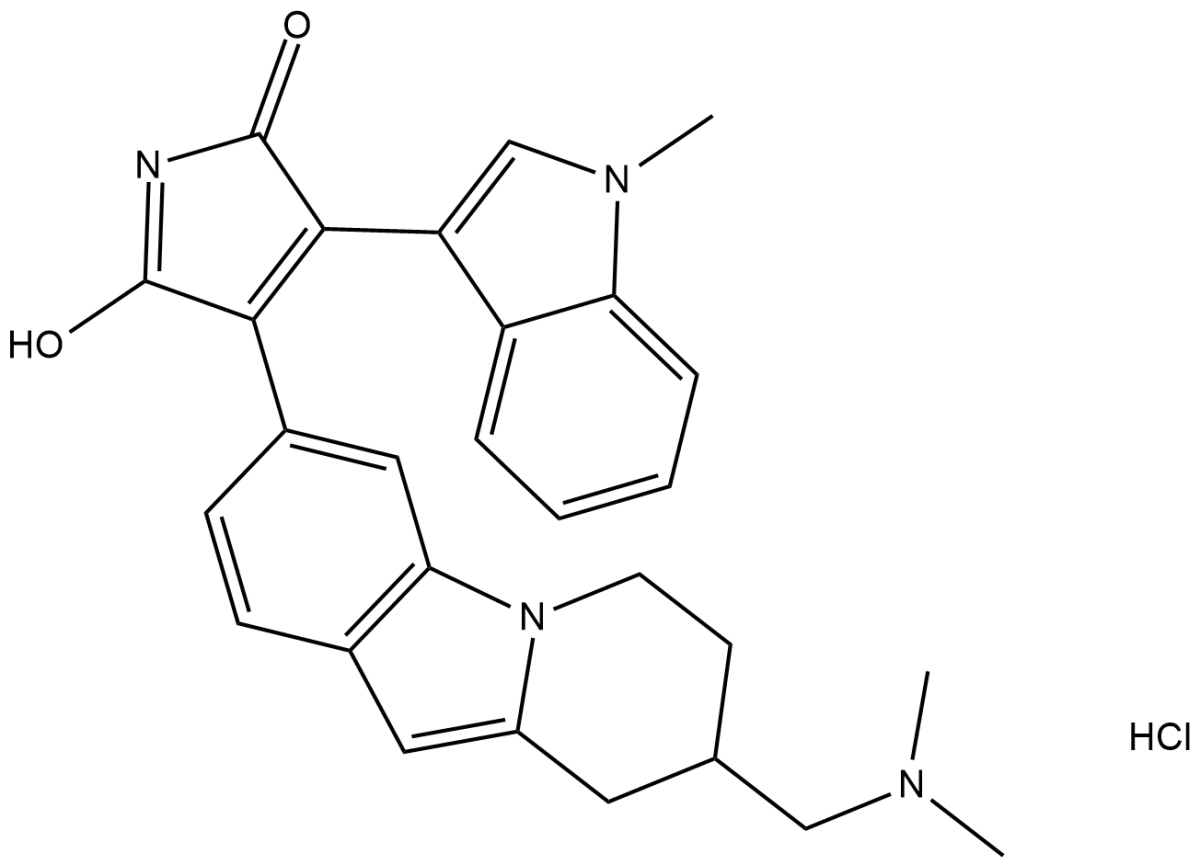 Bisindolylmaleimide XI(hydrochloride)图片