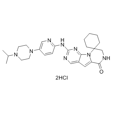 Lerociclib dihydrochloride(G1T38 dihydrochloride)图片