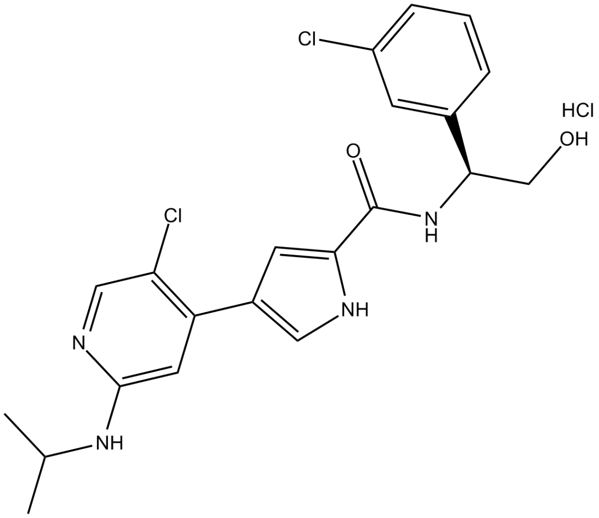 Ulixertinib(hydrochloride)图片