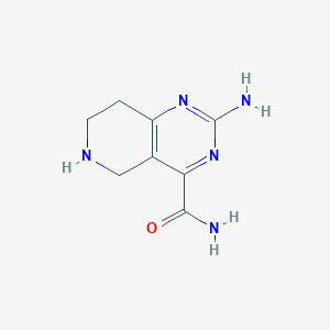 2-Amino-5,6,7,8-tetrahydropyrido[4,3-d]pyrimidine-4-carboxamideͼƬ