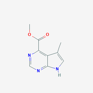 METHYL 5-METHYL-7H-PYRROLO[2,3-D]PYRIMIDINE-4-CARBOXYLATEͼƬ