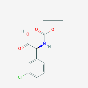 (S)tert-Butoxycarbonylamino-(3-chloro-phenyl)-aceticacidͼƬ