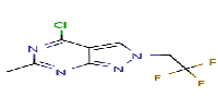 4-chloro-6-methyl-2-(2,2,2-trifluoroethyl)pyrazolo[3,4-d]pyrimidineͼƬ