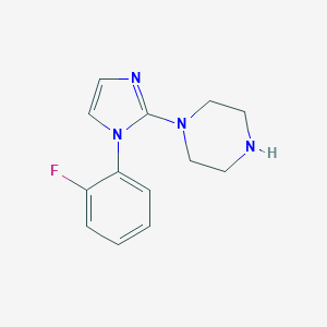 1-[1-(2-Fluoro-phenyl)-1H-imidazol-2-yl]-piperazineͼƬ