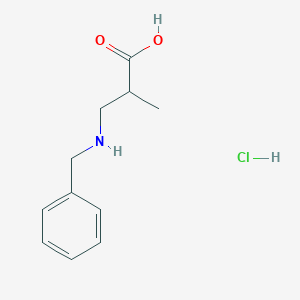 3-(benzylamino)-2-methylpropanoic acid hydrochlorideͼƬ