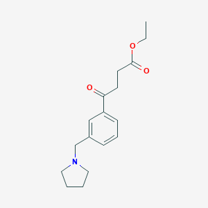 ethyl 4-oxo-4-[3-(pyrrolidinomethyl)phenyl]butyrateͼƬ