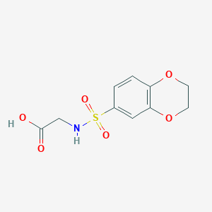 (2,3-Dihydrobenzo[b][1,4]dioxin-6-sulfamido)acetic acidͼƬ