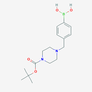 (4-((4-(tert-Butoxycarbonyl)piperazin-1-yl)methyl)phenyl)boronic acidͼƬ