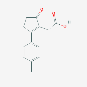 (5-Oxo-2-p-tolyl-cyclopent-1-enyl)-acetic acid图片