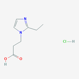 3-(2-ethyl-1H-imidazol-1-yl)propanoic acid hydrochlorideͼƬ