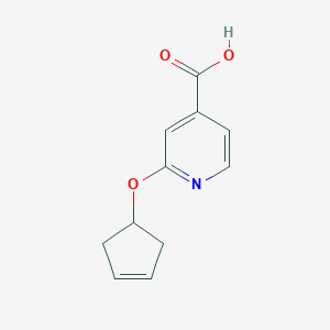 2-(Cyclopent-3-en-1-yloxy)isonicotinic acidͼƬ