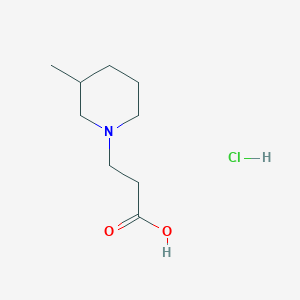 3-(3-Methylpiperidin-1-yl)propanoic Acid Hydrochloride图片