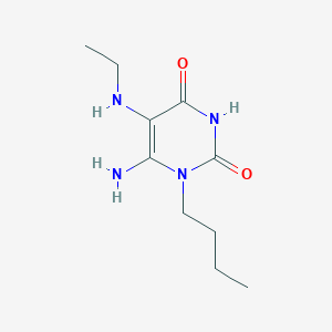 6-Amino-1-butyl-5-(ethylamino)-1,2,3,4-tetrahydropyrimidine-2,4-dioneͼƬ