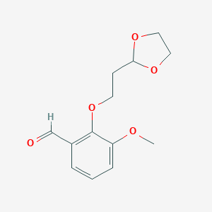 2-[2-(1,3-Dioxolan-2-yl)ethoxy]-3-methoxybenzaldehydeͼƬ