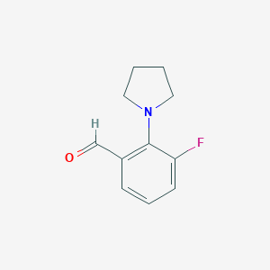 3-Fluoro-2-(pyrrolidin-1-yl)benzaldehydeͼƬ