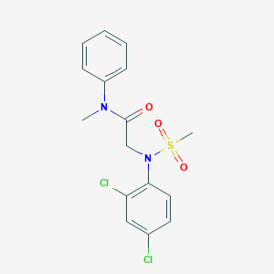 2-[2,4-Dichloro(methylsulfonyl)anilino]-N-methyl-N-phenylacetamide图片