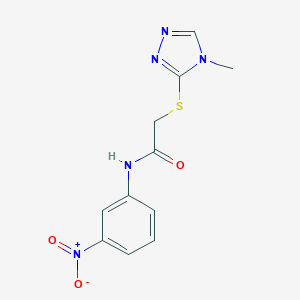 2-[(4-Methyl-4H-1,2,4-triazol-3-yl)sulfanyl]-N-(3-nitrophenyl)acetamideͼƬ