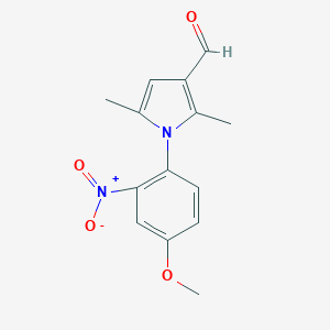 1-(4-methoxy-2-nitrophenyl)-2,5-dimethyl-1H-pyrrole-3-carbaldehydeͼƬ