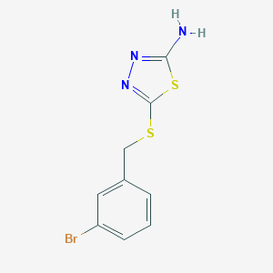 5-[(3-bromobenzyl)thio]-1,3,4-thiadiazol-2-amineͼƬ