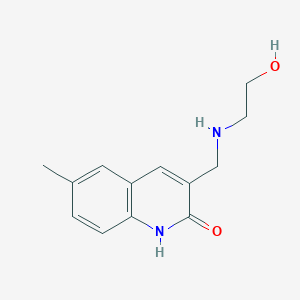 3-[(2-Hydroxyethylamino)-methyl]-6-methyl-1H-quinolin-2-oneͼƬ