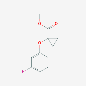 Methyl 1-(3-fluorophenoxy)cyclopropanecarboxylateͼƬ