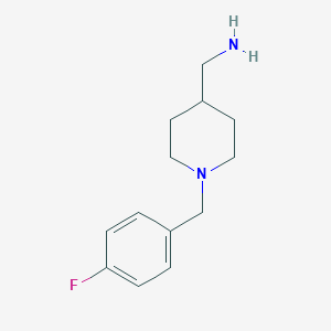 1-[1-(4-fluorobenzyl)piperidin-4-yl]methanamine图片