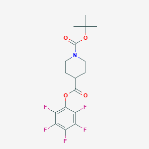 Pentafluorophenyl piperidine-4-carboxylate,N-BOC protectedͼƬ