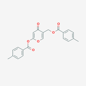 5-{[(4-Methylbenzoyl)oxy]methyl}-4-oxo-4H-pyran-2-yl 4-methylbenzenecarboxylateͼƬ