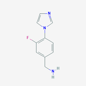 [3-fluoro-4-(1H-imidazol-1-yl)phenyl]methanamineͼƬ