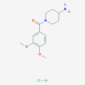 1-(3,4-Dimethoxybenzoyl)piperidin-4-amine HydrochlorideͼƬ