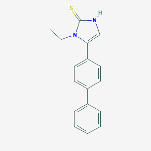 1-Ethyl-5-(4-phenylphenyl)-1H-imidazole-2-thiolͼƬ