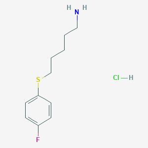 5-((4-fluorophenyl)thio)pentan-1-amine hydrochlorideͼƬ